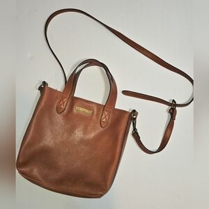 FRYE AND CO. Tan Crossbody Bag Faux Leathet